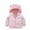 Pink, variant on FRSASU Kids Coat ,Toddler Kids Grils Boy Cute Ear Zipper Solid Thick Hooded Coat Warm Outwear