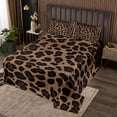 thumbnail image 2 of Erosebridal Leopard Print Coverlet Set King,Animal Print Bedding Set,Patchwork Room Decorative,3pcs, 2 of 5