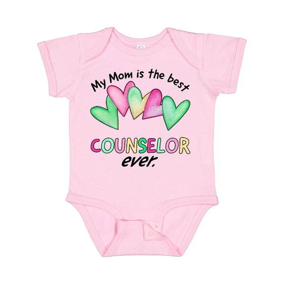 Inktastic My Mom is the Best Counselor Ever Boys or Girls Baby Bodysuit