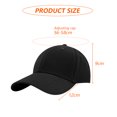 thumbnail image 2 of Gorra De Béisbol De Algodón Hardtop Sombrero De Protección Solar Sólido para Hombres Y Mujeres Sombrilla Sombrero De Lengua De Pato Sombrero De BéisbolNegro, 2 of 6