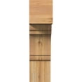 thumbnail image 4 of Ekena Millwork 6"W x 18"D x 22"H Olympic Block Rough Sawn Bracket, Western Red Cedar, 4 of 25