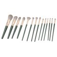 thumbnail image 2 of Juego de 14 brochas de maquillaje JAAS fibra sintética con BOLSA de CUERO PU, 2 of 5