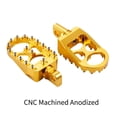 thumbnail image 2 of Hopider CNC Wide Foot Pegs 360° Roating MX Chopper Bobber Style for harley Dyna Sportster Fatboy Iron 883,Gold, 2 of 7