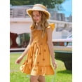 thumbnail image 4 of Vestido YOUNGER TREE para niños pequeños bordado con flores, estilo bohemio 2-3T, 4 of 6