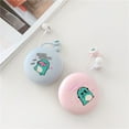 thumbnail image 3 of Universal 3.5mm Plug Bass Dinosaur White/Pink/Black/Blue In-ear Mic Wired Headphones Wired Headset Earplugs Wired Earphones PINK, 3 of 8