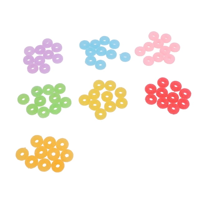 Adorno De Donut, Dije Multifuncional De Donuts, 7 Colores, Juego De 70 Piezas Para Estuches De Lápices
