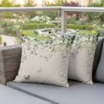 thumbnail image 4 of Farmhouse Pillow Covers 2 Pack Country Eucalyptus Plant Linen Texture Pillowcase Waterproof Outdoor Throw Pillow Cover for Patio Garden Square Cushion 26”x26”, 4 of 9