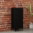 thumbnail image 1 of vidaXL Sideboard Black 34.5x34x90 cm Engineered Wood, 1 of 5