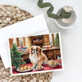 thumbnail image 2 of Pekingese Christmas Cookies Greeting Cards Pack of 8 7 in x 5 in, 2 of 3