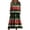 Dark Green, variant on WTOBBY Women's Holiday Casual Dress Crew Neck Christmas Print Mid-Length Long Sleeve with Pocket Feature Festive Seasonal Celebration Wear,Army Green L
