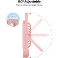 thumbnail image 5 of 2 packs of 5000mAh portable desktop fans, ultra-thin, strong wind digital display, 4 speed adjustable, small size, 5 of 7
