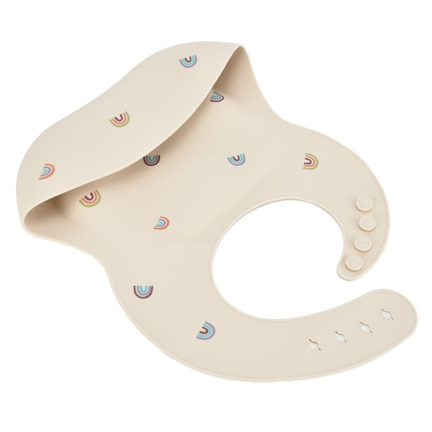 Babero para niños pequeños, Baberos unisex de silicona para niños pequeños Babero de silicona para bebés Babero de alimentación para bebés Solución innovadora