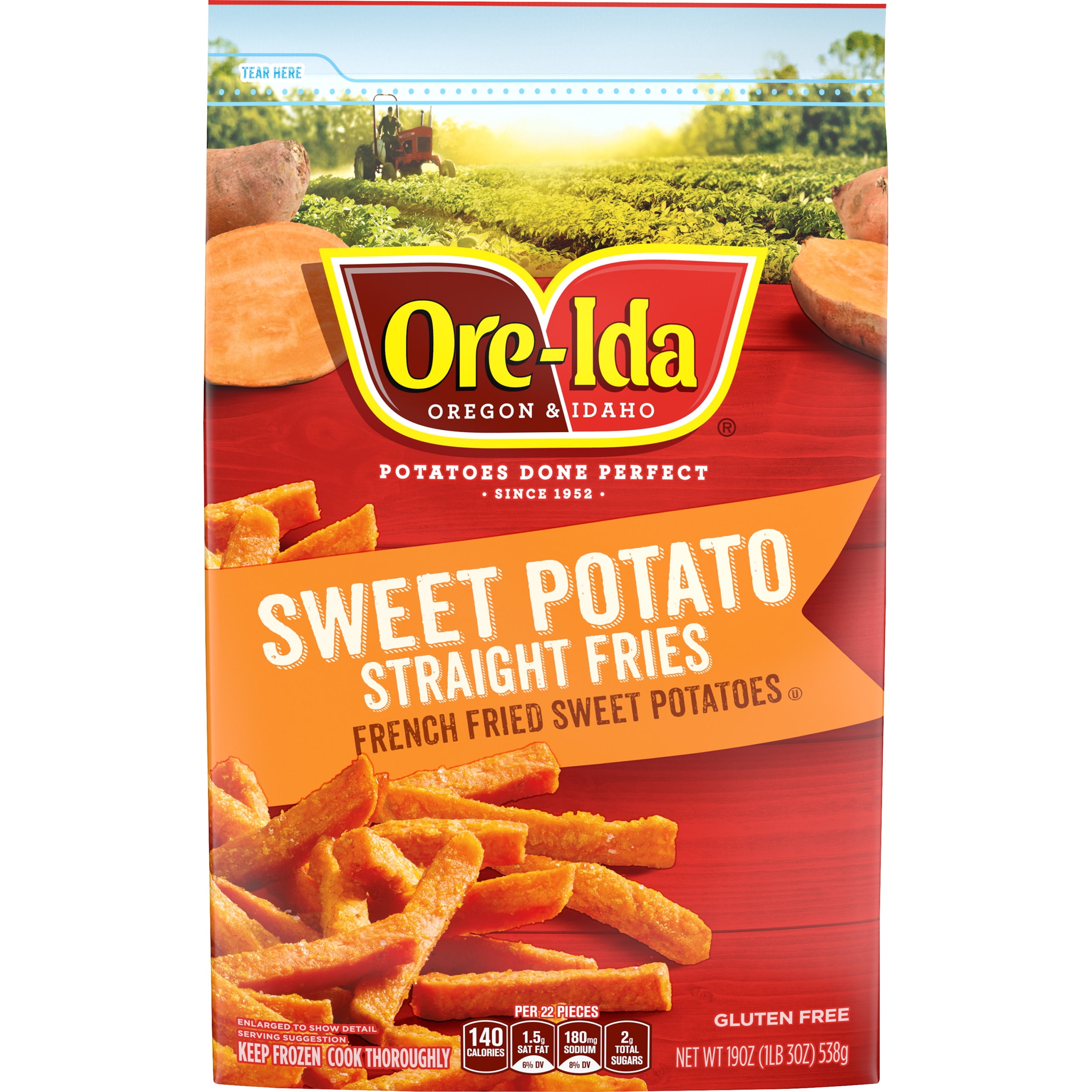 OreIda Sweet Potato Straight Cut French Fries Fried Frozen Sweet