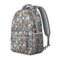thumbnail image 2 of "Stylish Dog Themed Backpack - Cute Print Water Resistant School Bag, Comfortable College Backpack", 2 of 6