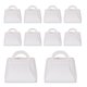 thumbnail image 1 of 10Pcs Cajas de Regalo de Cuero PU con Asas, Bolsa de Regalo de Fiesta de 4 x 2 x 4.3 Pulgadas con Cinta, Blanca, 1 of 7