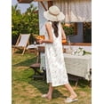 thumbnail image 6 of Ekouaer Nightgowns for Women Cotton Long Night Gown Sleeveless Sleep Dress Victorian Nightdress Ladies Sleepwear, 6 of 6