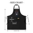 thumbnail image 4 of Stylish 2 Pack Bib Apron with Adjustable Straps Featuring a Cat Face Design Surrounded by Orange Leaves Perfect for Cooking, 4 of 5