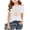 Shirts06-White, variant on Sgkm Teen Girl Shirts Kids Print Short Sleeve Tee Crewneck Plus Size Shirts Basic Top for Summer White 10-11 Years