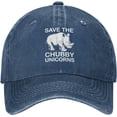 thumbnail image 3 of Save The Chubby Unicorns Hat Adjustable Cowboy Baseball Cap for Men Women Trucker Cap, 3 of 8