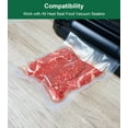 thumbnail image 3 of Vacuum Sealer Bags for Food, BPA-free Heavy Duty Vacuum Sealer Bags Rolls 11 Inch 16 Feet 3-pack, Ideal for Custom Fit Food Saver, Seal a Meal, or Sous Vide, 3 of 5