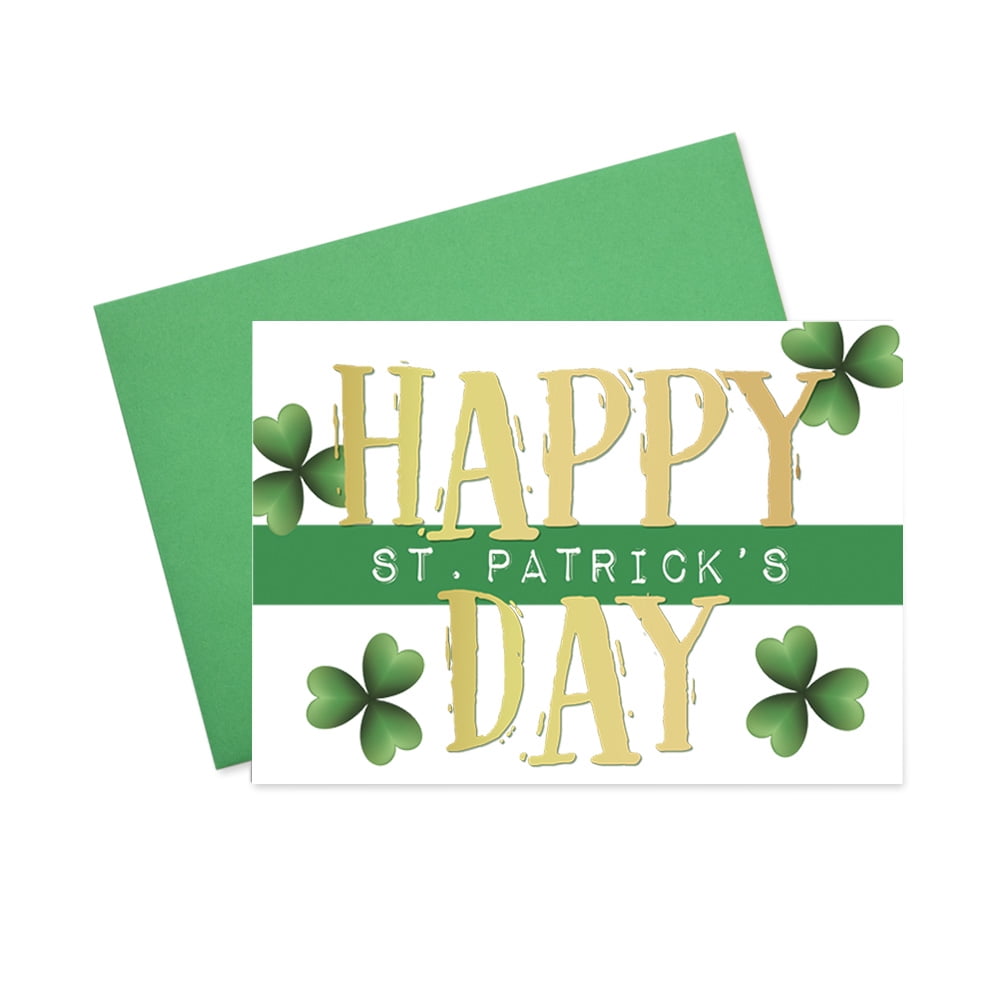 St Patricks Day Assorted Card Pack Boxed Set 15 St Patricks Day Cards & Envelopes St Patricks Day Assorted Card Pack Boxed Set 15 St Patricks Day Cards & Envelopes