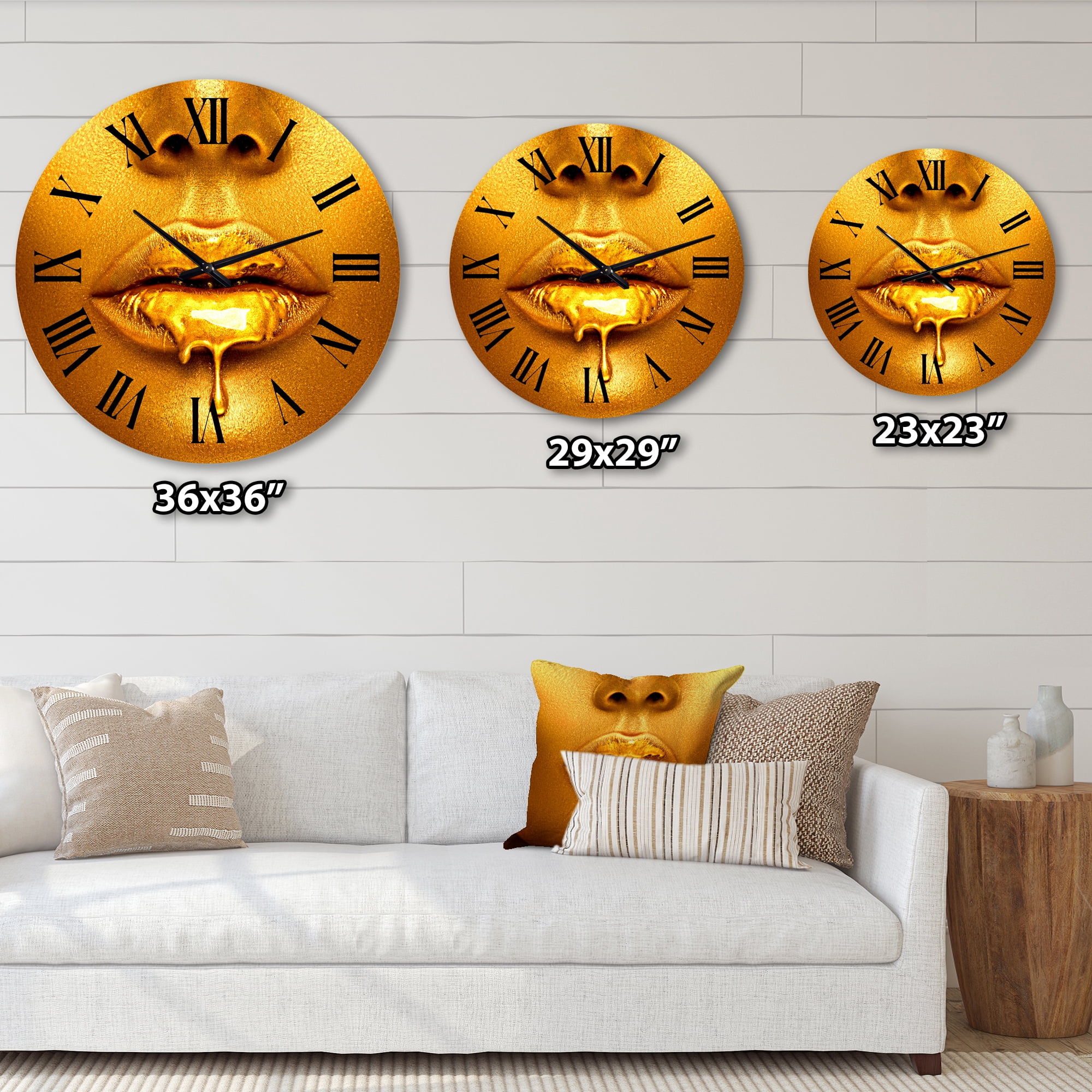 Designart 1 in Modern,Contemporary Wall Clock