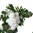 thumbnail image 4 of Arco de Flores Macarena 2 Piezas para Boda Telón de Fondo de Recepción Flores Artificiales Hechas a Mano, 4 of 8