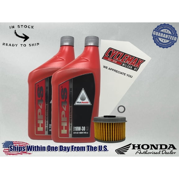 Cyclemax Full Synthetic Oil Change Kit fits 2017-2021 Honda Rebel 300 CMX300