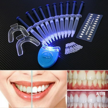 USA Teeth Whitening Kit (10) Tubes (2) Trays (1) White LED Light Best 44% CP (Best Home Teeth Whitening Uk)