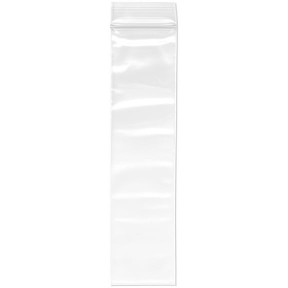 Plymor 2" x 8" (Pack of 100), 4 Mil Heavy Duty Zipper Reclosable Plastic Bags