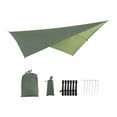 thumbnail image 2 of LOVIVER Waterproof Ripstop Tent Tarp 290cm Camping Windproof Shelter Anti Protection Tarpaulin 5 Ropes Carrying Bag Green, 2 of 8