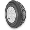 RubberMaster ST215/75R14 6 Ply Highway Rib Tire and 5 on 4.5 Modular ...
