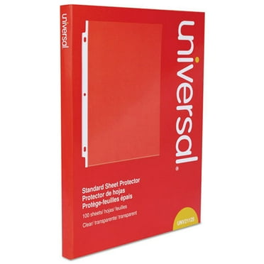 Universal Top-Load Poly Sheet Protectors, Standard Gauge, Letter, Clear ...