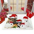 thumbnail image 2 of CSCHome Christmas Doormat, Cute Dog Animal Doormat Anti-Slip Carpet Floor Mat Decoration Suitable for Home Bathroom Kitchen Indoor 16x24inch, 2 of 5