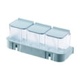 thumbnail image 2 of IHXORA Transparent Wall-mounted Square Spice Jars, Plastic Flip-top Containers, Spice Box Set, for Kitchen Countertop Organization, Pantry Storage, Cabinet Arrangement, Blue, 1 Pc, 2 of 9