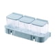 thumbnail image 2 of Juego de tarros transparentes de especias montados en la pared, tapa abatible de plástico, organizador de condimentos con cuchara para almacenamiento en la cocina, 2 of 6