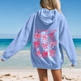 thumbnail image 4 of Hoodies for Women Bow Hoodie for Women God Says I Am Graphic Bow Hoodies | Oversized Womens Graphic Sweatshirt Long Sleeve Shirt, 4 of 6