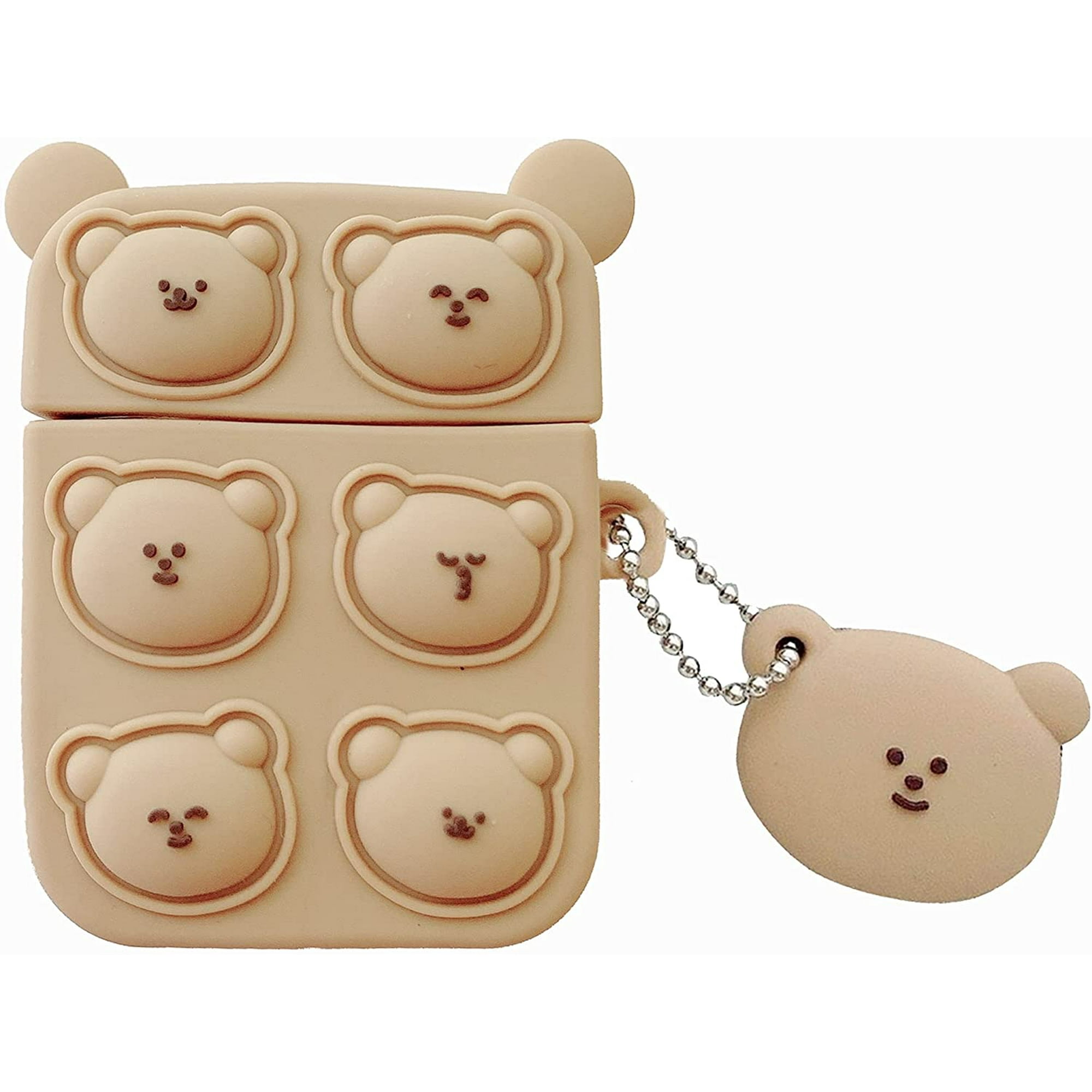 AmPm for AirPod Pro Case,Cute 3D Cartoon Cookie Bear AirPods Pro