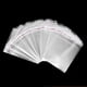 thumbnail image 1 of 100pc Transparent Plastic Bag Small Self Sealing Cellophane Sachet Pouch For Jewelry Display Packaging Business Organizer Supply, 1 of 5