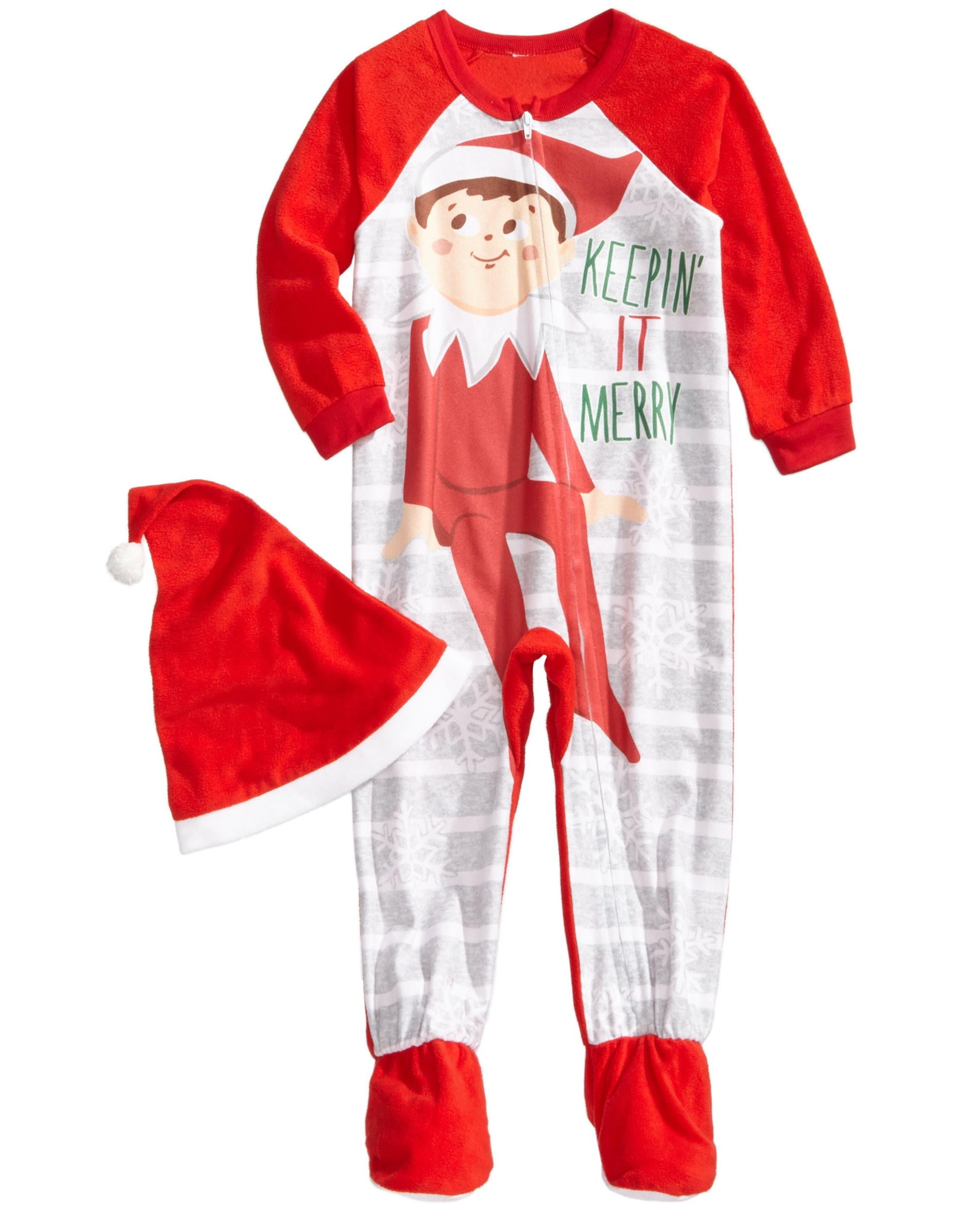 Elf on the Shelf Boys' Family Sleep Pajama with Hat