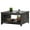 Rustic Gray, variant on Dextrus Square Coffee Table, Farmhouse Coffee Table with Half Open Storage Compartment, Gray Wash