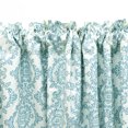 thumbnail image 3 of Home Soft Things Printed Microfiber Curtain - Mystic 2 Piece Set - Teal- 60" x 84", 3 of 5