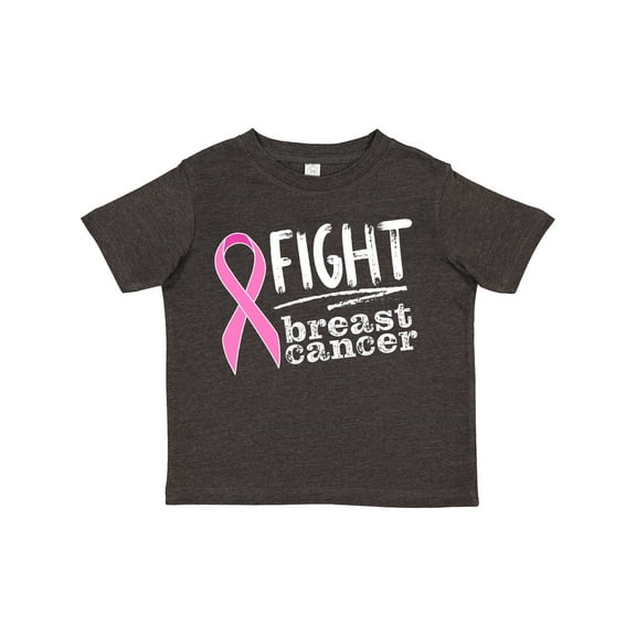 Inktastic Fight Breast Cancer Pink Ribbon Boys or Girls Toddler T-Shirt