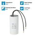 thumbnail image 3 of Uxcell 45uF CBB60 Running Capacitor, 2 Pcs Run Capacitor with 2 Wires, AC 450V Start Up Motor with Frequency of 50Hz/60Hz, Suitable for Air Compressors, Pumps (White, 90x45mm), 3 of 6