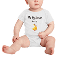 thumbnail image 2 of My Big Sister Is A Duck Cute Baby Clothing Bodysuits Boy Girl, 2 of 5