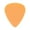 Orange, variant on Exotic Plectrums - Delrin Orange Guitar Or Bass Pick - 0.60 mm Medium Light Gauge - Premium Made In USA - 351 Shape - 6 Pack