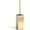 Brushed Gold, variant on Toilet Brush and Holder Set,  304 Stainless Steel Toilet Brush with Long Brush Handle, Brushed Gold Toilet Scrubber and Covered Holder, Round Design Sturdy and Space Saving, Covered Brush
