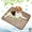 Brown, variant on Galactic Goods-Dog Cooling Mat for Summer - Pet Cooling Pad with Gel Ice Pack, Non-Slip & Machine Washable, Cooling Mat for Dogs & Cats Indoor/Outdoor Use