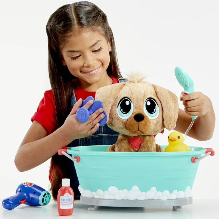 Little Tikes Rescue Tales Scrub 'n Groom Bathtub W/ Golden Retriever,  Playset Includes Plush Stuffed Animal Dog with 9 Accessories, Gifts for  Kids