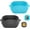 Blue + Gray, variant on TEXIJUSO Silicone Air Fryer Liners, 2Pack Square Air Fryer Basket Tray Airfryer Accessories Reusable Air Fryer Accessories Air Fryer Liners for Tower Ninja COSORI Tefal Philips Gourmia Airfryer